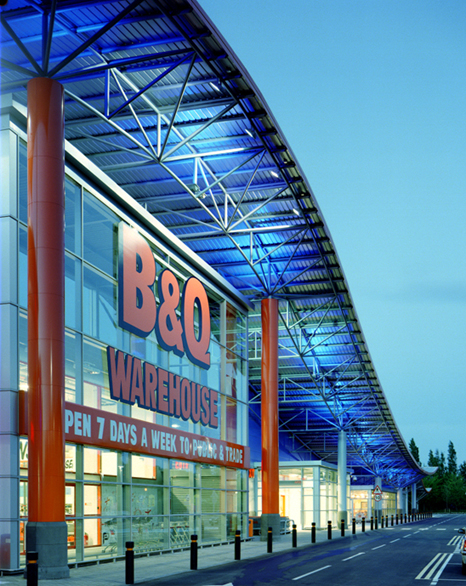 Retail Warehouse Design Bandq Belvedere Retail Warehouse Chq Architects